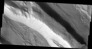 THEMIS&#039; first science image: Acheron Fossae